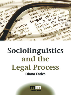cover image of Sociolinguistics and the Legal Process